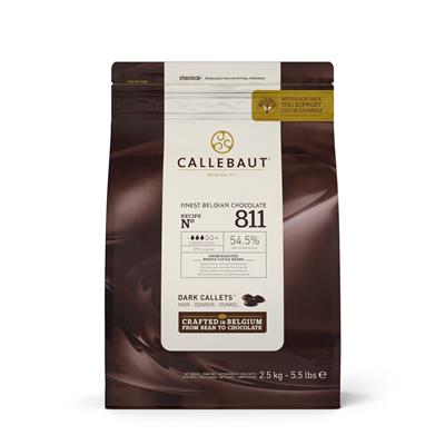 Chocolade callets puur Callebaut 2,5 kg