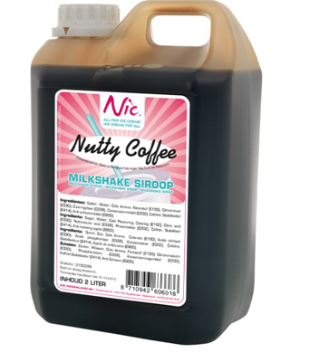 Nutty Coffee milkshakesiroop Nic 2,0 l